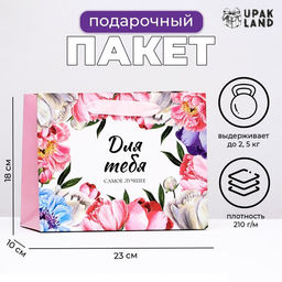 Пакет ламинированный горизонтальный Цветочная композиция, 23?18?10 см