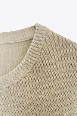 PLAIN KNIT SHORT SLEEVE TOP - Zara фото 16