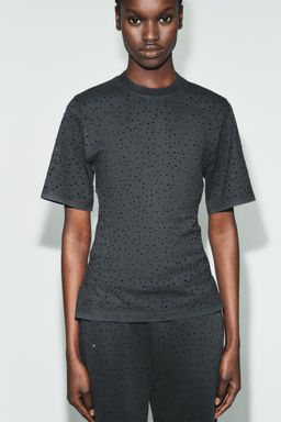 SHINY SHORT SLEEVE T-SHIRT - Zara фото 2