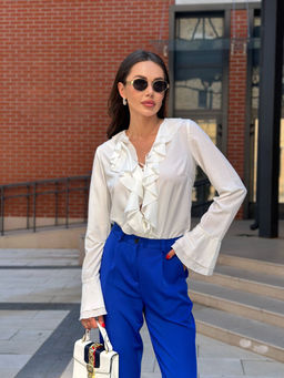 Блуза AURA 2167-164 белый  фото 3