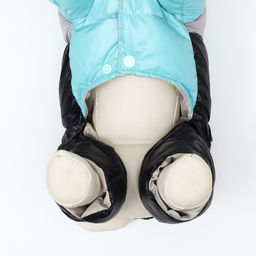 Комбинезон Анорак светоотражающий, размер 10 (ДС 25, ОГ 34, ОШ 24 см), чёрно-голубой - Simaland фото 9