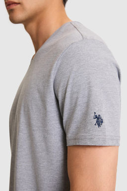 Erkek Regular Fit V Yaka Ta_ Basic Ti__rt