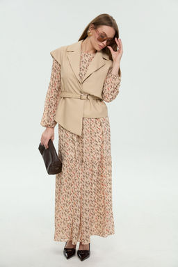 Костюм NIKVA н1045-1 крем-брюле и бежевый мультиколор