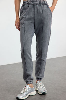 Antrasit Y?kamal? Nervurlu Basic Jogger Kal?n Ici Polarl? Orme Esofman Alt? Pantolon TWOAW25EA00043 - Trendyolmilla фото 3