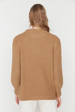 Tas Genis Kal?p Couple Yumusak Dokulu Basic Triko Kazak TWOAW20FV0142 - Trendyolmilla фото 32