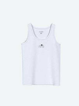 Bisiklet Yaka Bask?l? Erkek ?ocuk Atlet 3l? - Waikiki фото 3