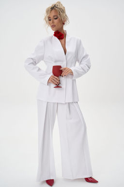 Брюки Тайрис (белый) - Эльза фото 14