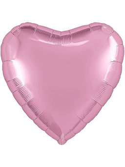 Воздушные шары фольгированные 19" «Розовое сердце», 5 шт.