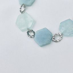 Браслет из Аквамарина 17 см +