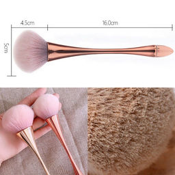 Nail Art Кисть для пудры и румян, розовое золото  фото 6