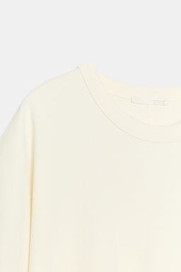 CAMISETA INTERLOCK MANGA CORTA / Blanco roto