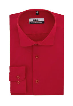 Сорочка мужская длинный рукав GREG 630/139/RED/Z  фото 2