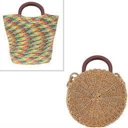 Ручки для сумки деревянные, 12×12.9 см, 2 шт., бежевые