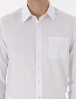 Beyaz Regular Fit Uzun Kollu Basic Cepli G_mlek - Pierre cardin фото 6