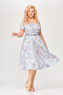 Блуза Swallow 803.2 черный+серебряный узор фото 840