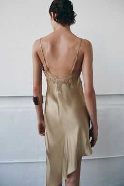 ZW COLLECTION ASYMMETRIC SATIN DRESS - Zara фото 14