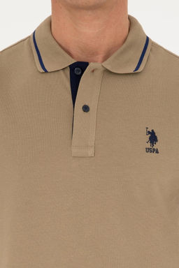 U. S. Polo Assn / Мужская базовая футболка цвета хаки - U.s. polo assn фото 6