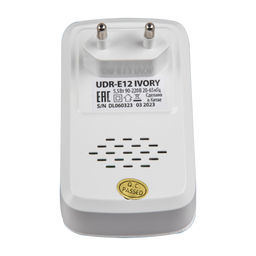 UDR-E12 IVORY Ультразвуковой отпугиватель насекомых и грызунов. 220В. Площадь до 120м2. Слоновая кость. TM Uniel - Volpe фото 3