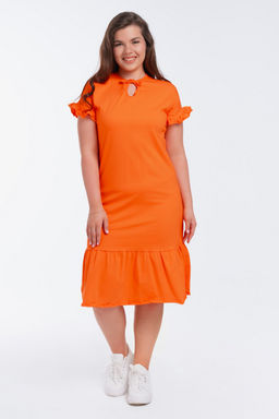 Платье женское из кулирки Чейси 2 оранжевый
