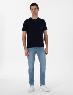 Lacivert Regular Fit Cepli T-shirt - Cacharel фото 4