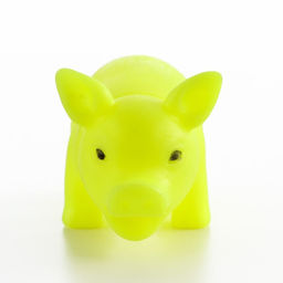 Игрушка пищащая Маленький поросёнок для собак, 9 см, жёлтая - Пижон фото 3