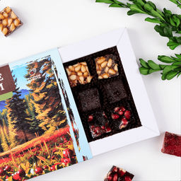 Набор мармелада Таежное ассорти (на ягодах жимолости и кедровым орехом, брусничный, с сосновыми шишками и кедровым орехом)