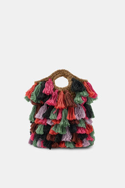 BOLSO COMBINADO POMPONES / Multicolor - Zara фото 3