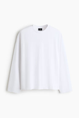 Camiseta de punto de manga larga Oversized Fit - H&m фото 3
