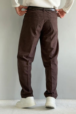 Kahverengi Erkek Baggy Fit Kadife Pantolon TMNAW26PL00022 - Trendyolmilla фото 4