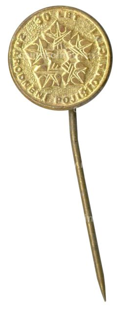 Значок 30 лет национализации страховой отрасли (Чехословакия)