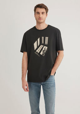 Bask?l? Antrasit Tisort