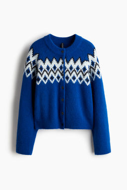 C?rdigan en punto jacquard