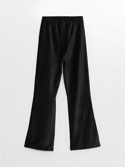 Beli Lastikli ?spanyol Pa?a Kadife K?z ?ocuk Tayt - Waikiki фото 2