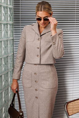 Костюм Мода Юрс 2898-Р бежевый