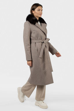 Мех натуральный (песец) Пальто утепленное Термофинн 100 г - El podio фото 3