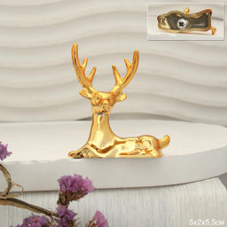 Фигурка Олень декоративный ручка 5,5х4,6 см / G-3115 /уп 50//100/500/1140/золото