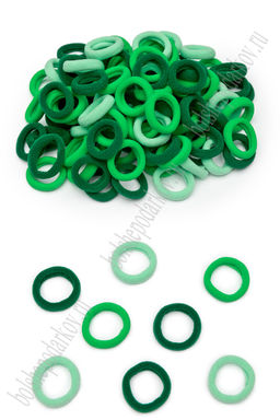 Резинки для волос 2 см (100 шт) SF-7505, ассорти №1