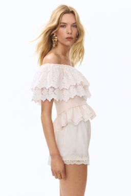 Flounced off-the-shoulder top - H&m фото 4