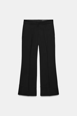 PANTAL?N CROPPED FLARE ZW COLLECTION LIMITED EDITION / Negro - Zara фото 8