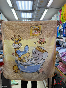 Плюшевый детский плед двусторонний