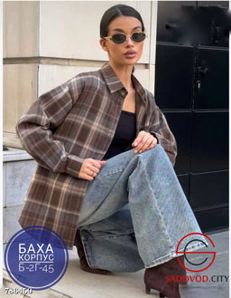 Женская рубашка в клетку - Bruno фото 5