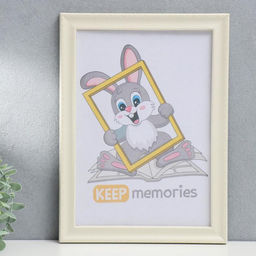Фоторамка для фото 21×30 см Keep memories, Zoey, пластик, слоновая кость
