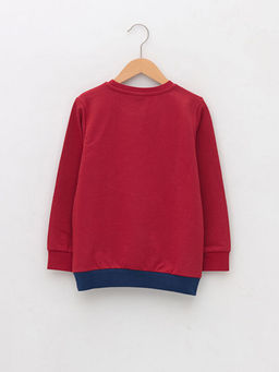 Bisiklet Yaka Kral ?akir Bask?l? Uzun Kollu Erkek ?ocuk Sweatshirt - Waikiki фото 2