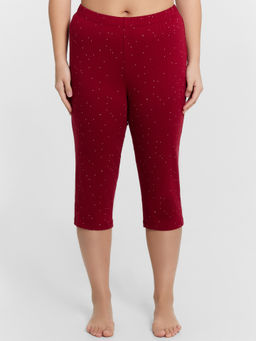 Пижама женская бордовая с принтом - Mark formelle фото 4