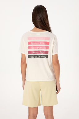 Kad_n Krem Ti__rt Sepette S_rpriz _ndirim - U.s. polo assn фото 5