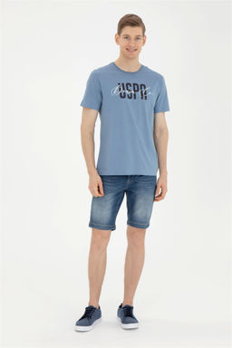 Мужская футболка цвета индиго - U.s. polo assn фото 4