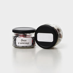 Набор стеклянных банок с черной крышкой и этикеткой, ТО-82, 0,25 л, 6 шт - Simaland фото 6