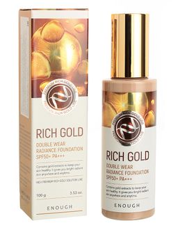 Enough Основа тональная с золотом тон№ 13 Rich Gold Double Wear Radiance Foundation #13 100гр