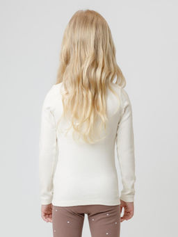 КР 302267/молочный 1005 к662 лонгслив (футболка дл.рукав) для дев - Crockid фото 4