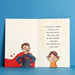 Цена за 10 шт. Открытка Любимому папе, 12?18 см